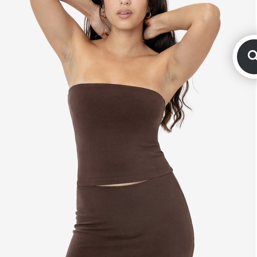 Brown Tube Top from LA Apparel